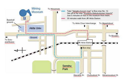 Map of Akita Station
