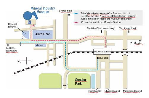 Map of Akita Station